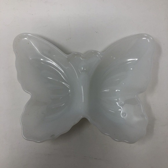 Butterfly Glass Soap Dish Avon Wings of Beauty 2 Hostess Fragrance Soaps NOS - Picture 5 of 11